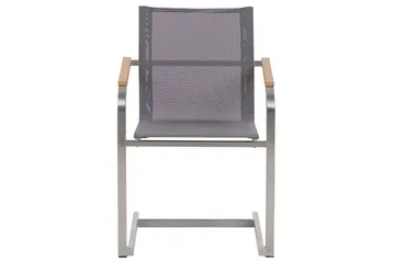 Matsalsset Valcanetto/Cosoleto Vit/Grå/Silver, 6-Sits - Vit/Grå/Silver/6-Sits - Utemöbler - Utegrupp - Matgrupper utomhus
