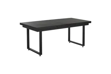 Matsalsset Valcanetto/Taviano Svart/grått/ljust trä, 6-Sits - Svart/grått/ljust trä, 6-Sits - Utemöbler - Utegrupp - Matgrupper utomhus