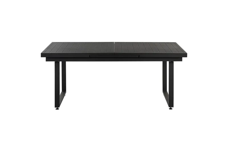 Matsalsset Valcanetto/Taviano Svart/grått/ljust trä, 6-Sits - Svart/grått/ljust trä, 6-Sits - Utemöbler - Utegrupp - Matgrupper utomhus