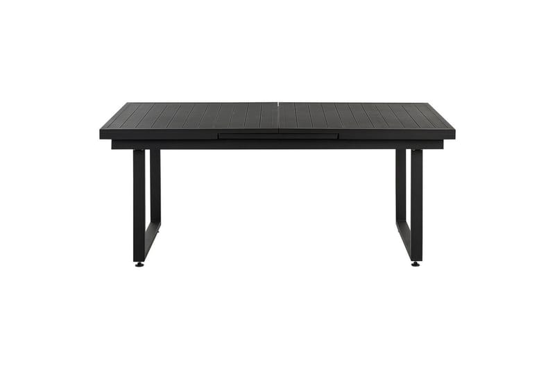 Matsalsset Valcanetto/Taviano Svart/grått/ljust trä, 6-Sits - Svart/grått/ljust trä, 6-Sits - Utemöbler - Utegrupp - Matgrupper utomhus