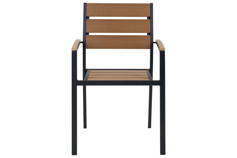 Matsalsset Vernio Ljus trä/svart - Ljus trä/svart - Utemöbler - Utegrupp - Matgrupper utomhus