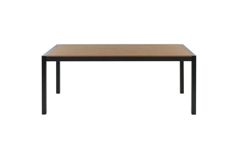 Matsalsset Vernio Ljus trä/svart - Ljus trä/svart - Utemöbler - Utegrupp - Matgrupper utomhus