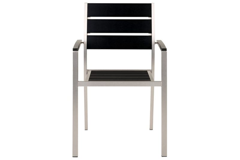 Matsalsset Vernio Svart/Silver - Svart/Silver - Utemöbler - Utegrupp - Matgrupper utomhus