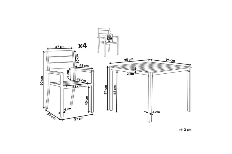 Matsalsset Prato - Utemöbler - Utegrupp - Matgrupper utomhus