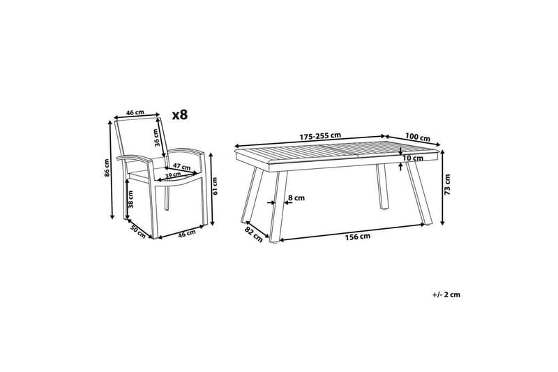 Matsalsset Pereta - Utemöbler - Utegrupp - Matgrupper utomhus