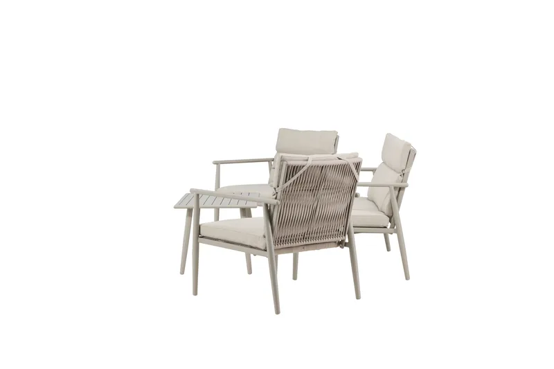 Mazzaro Soffgrupp Utomhus 4-sits - Antracit - Utemöbler - Utegrupp - Loungegrupp