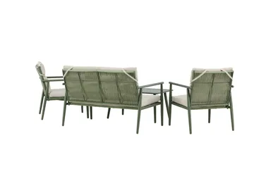 Mazzaro Soffgrupp Utomhus 4-sits - Grön/Beige - Utemöbler - Utegrupp - Loungegrupp
