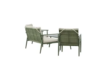 Mazzaro Soffgrupp Utomhus 4-sits - Grön/Beige - Utemöbler - Utegrupp - Loungegrupp