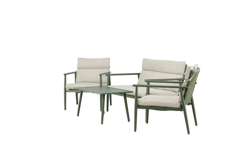 Mazzaro Soffgrupp Utomhus 4-sits - Grön/Beige - Utemöbler - Utegrupp - Loungegrupp