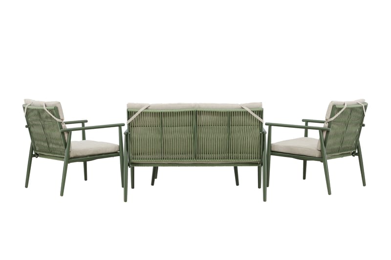Mazzaro Soffgrupp Utomhus 4-sits - Grön/Beige - Utemöbler - Utegrupp - Loungegrupp