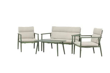 Mazzaro Soffgrupp Utomhus 4-sits - Grön/Beige - Utemöbler - Utegrupp - Loungegrupp
