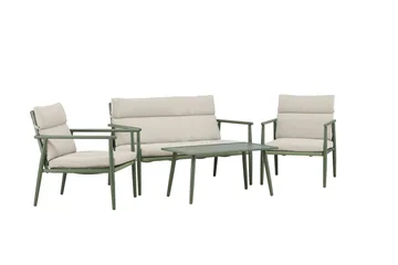 Mazzaro Soffgrupp Utomhus 4-sits - Grön/Beige - Utemöbler - Utegrupp - Loungegrupp