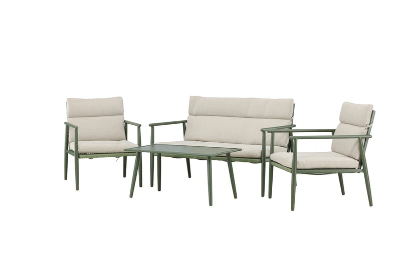Mazzaro Soffgrupp Utomhus 4-sits - Grön/Beige - Utemöbler - Utegrupp - Loungegrupp