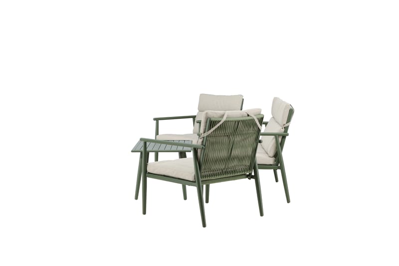 Mazzaro Soffgrupp Utomhus 4-sits - Grön/Beige - Utemöbler - Utegrupp - Loungegrupp