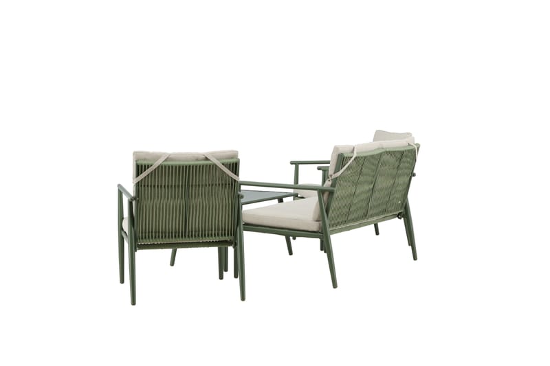 Mazzaro Soffgrupp Utomhus 4-sits - Grön/Beige - Utemöbler - Utegrupp - Loungegrupp