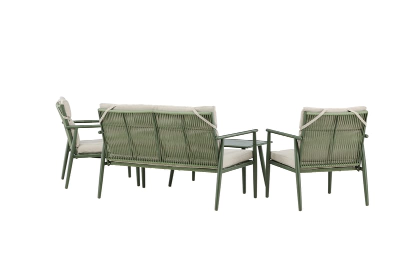 Mazzaro Soffgrupp Utomhus 4-sits - Grön/Beige - Utemöbler - Utegrupp - Loungegrupp