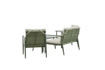 Mazzaro Soffgrupp Utomhus 4-sits - Grön/Beige - Utemöbler - Utegrupp - Loungegrupp