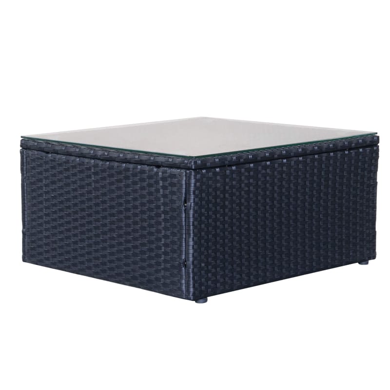 Mendoza Soffgrupp 4-sits - Svart - Utemöbler - Utegrupp - Loungegrupp