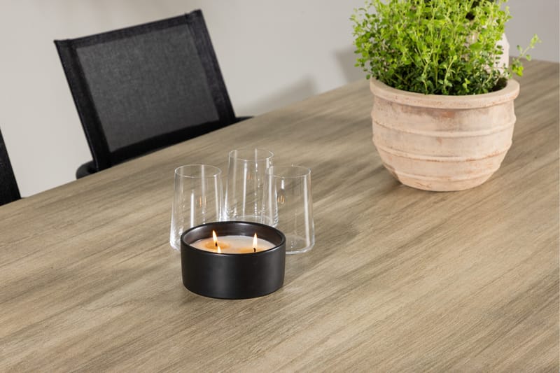 Merlo Matgrupp Utomhus cm Rektangulär med 6 Alina Utestolar - Vit - Utemöbler - Utegrupp - Matgrupper utomhus