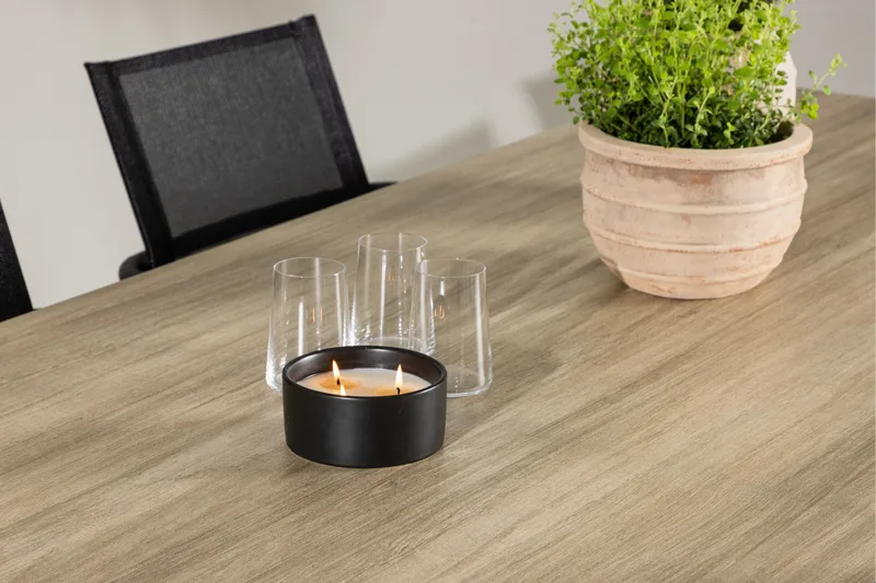 Merlo Matgrupp Utomhus cm Rektangulär med 6 Alina Utestolar - Vit - Utemöbler - Utegrupp - Matgrupper utomhus