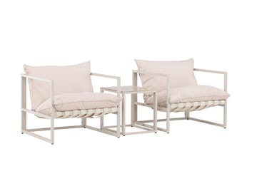 Messina Soffgrupp Utomhus 2-sits - Beige - Utemöbler - Utegrupp - Loungegrupp