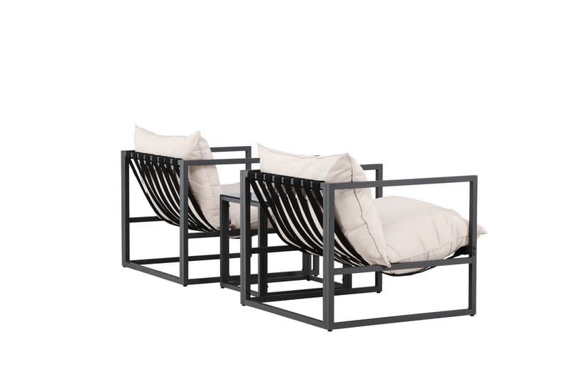 Messina Soffgrupp Utomhus 2-sits - Svart - Utemöbler - Utegrupp - Loungegrupp