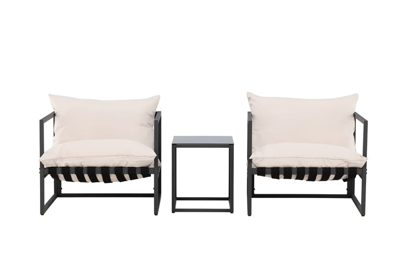 Messina Soffgrupp Utomhus 2-sits, Svart