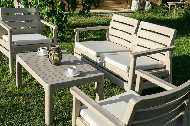 Momira Loungegrupp utomhus - Desert Beige - Utemöbler - Utegrupp - Loungegrupp