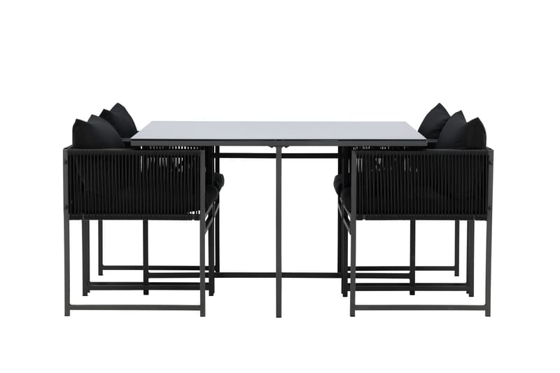 Noto Matgrupp Utomhus 4-sits - Svart - Utemöbler - Utegrupp - Matgrupper utomhus