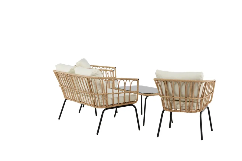 Ortigia Soffgrupp Utomhus 4-sits - Natur - Utemöbler - Utegrupp - Loungegrupp