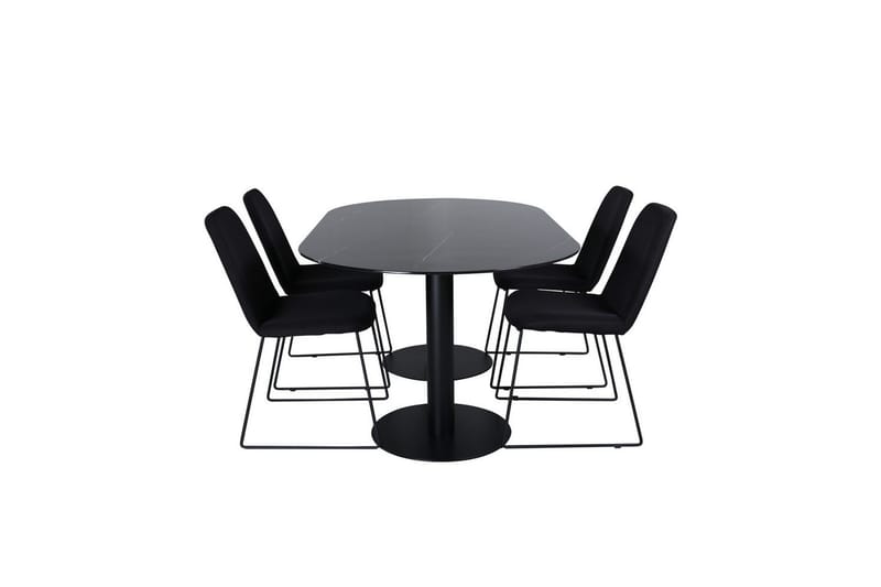 Oval Dining Set Pillan, Muce - Utemöbler - Utegrupp - Matgrupper utomhus