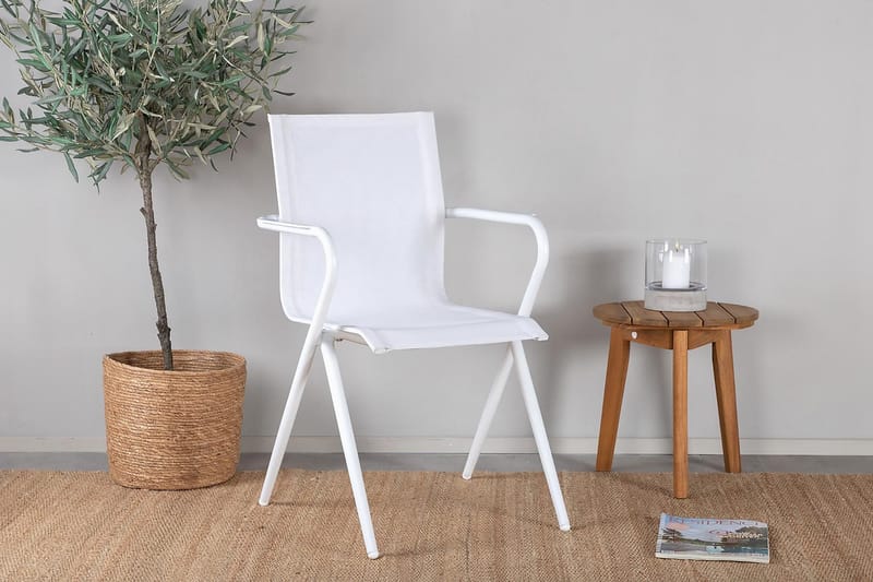 Parma Matgrupp Rund Ø90cm + 2 Alina Matstolar Svart - Svart - Utemöbler - Utegrupp - Matgrupper utomhus