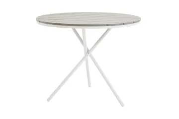 Parma Matgrupp Rund Ø90cm + 2 Alina Matstolar Svart - Svart - Utemöbler - Utegrupp - Matgrupper utomhus