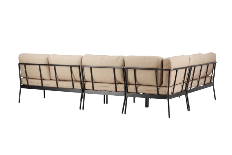 Pehnna Soffgrupp Utomhus 5-sits - Svart - Utemöbler - Utegrupp - Loungegrupp