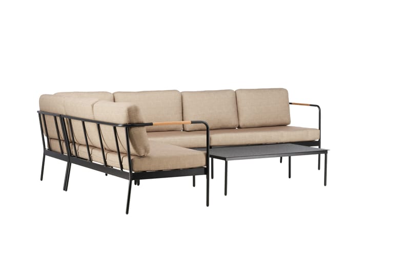 Pehnna Soffgrupp Utomhus 5-sits - Svart - Utemöbler - Utegrupp - Loungegrupp