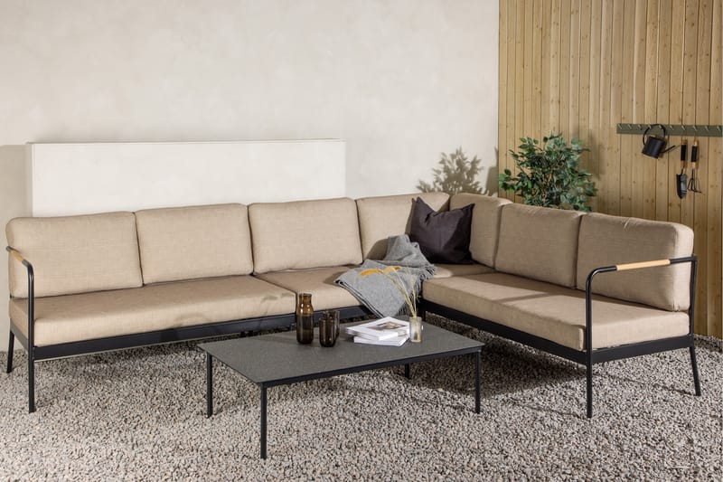 Pehnna Soffgrupp Utomhus 5-sits - Svart - Utemöbler - Utegrupp - Loungegrupp