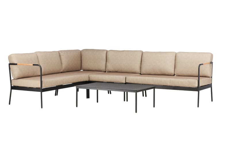 Pehnna Soffgrupp Utomhus 5-sits - Svart - Utemöbler - Utegrupp - Loungegrupp