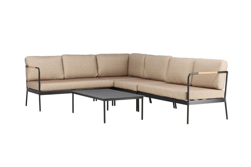 Pehnna Soffgrupp Utomhus 5-sits - Svart - Utemöbler - Utegrupp - Loungegrupp