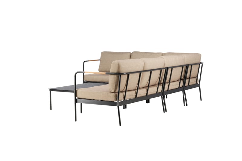 Pehnna Soffgrupp Utomhus 5-sits - Svart - Utemöbler - Utegrupp - Loungegrupp
