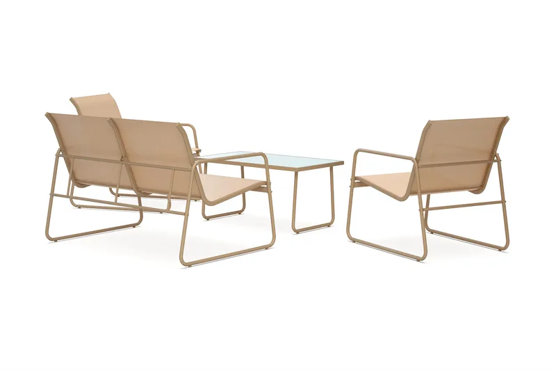 Pelanda Loungegrupp Utomhus - Beige - Utemöbler - Utegrupp - Loungegrupp