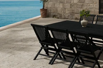Rektangulärt Matbord Kenya 180 cm Utomhus med 6 Matstol Kenya - Utemöbler - Utegrupp - Matgrupper utomhus