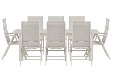 Rektangulärt matbord Levels 229 cm Utomhus med 8 Break Karmstol - Utemöbler - Utegrupp - Matgrupper utomhus
