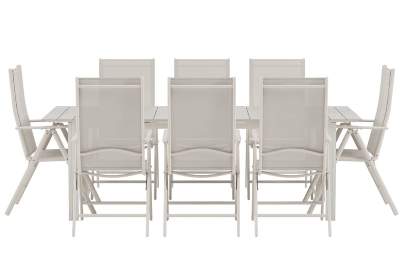 Rektangulärt matbord Levels 229 cm Utomhus med 8 Break Karmstol - Utemöbler - Utegrupp - Matgrupper utomhus