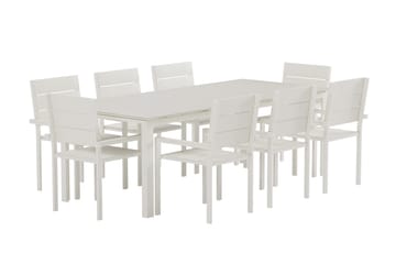 Rektangulärt matbord Levels 229 cm Utomhus med 8 Matstol Levels - Utemöbler - Utegrupp - Matgrupper utomhus