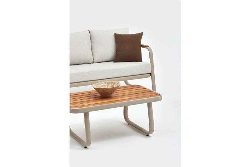 Rio Soffgrupp Utomhus 6-sits Beige - Beige - Utemöbler - Utegrupp - Loungegrupp