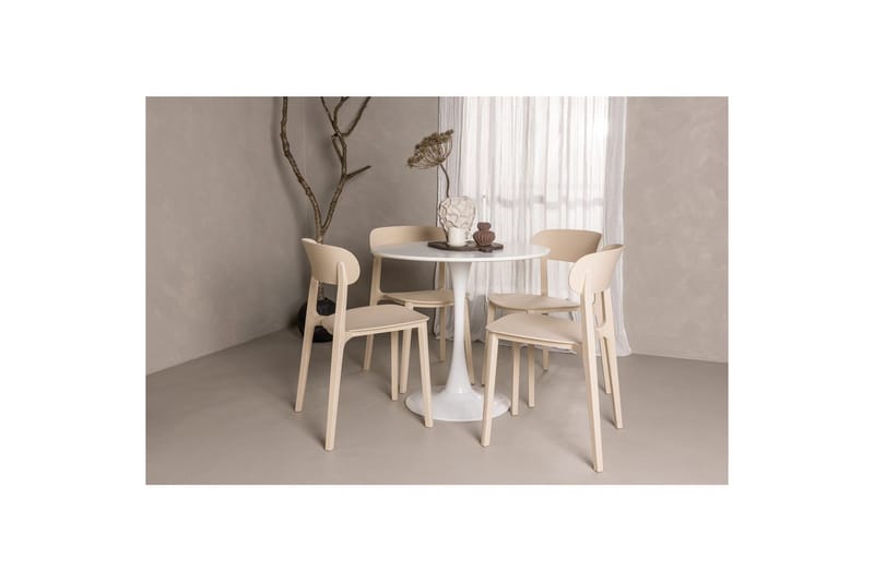 Round Dining Set Hamden, Åstol - Utemöbler - Utegrupp - Matgrupper utomhus