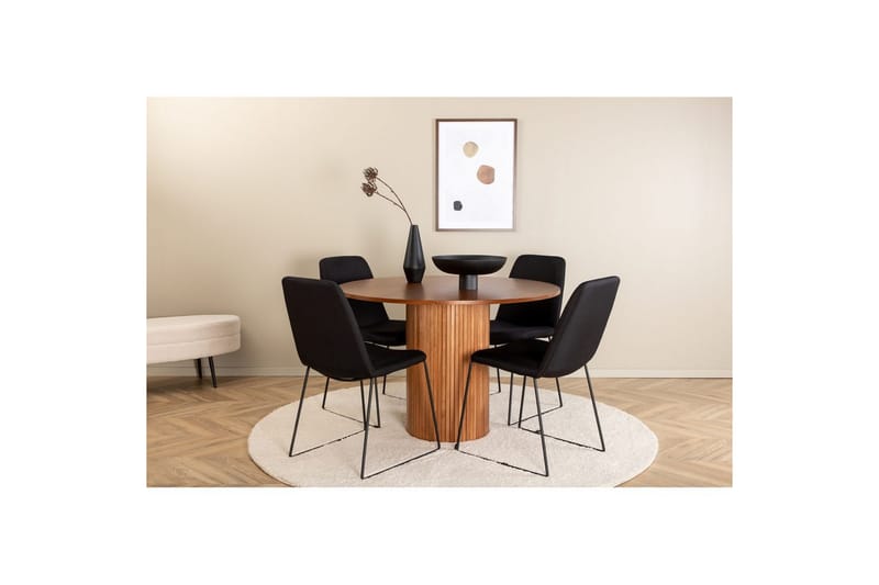 Rund Matgrupp Bianca, Muce - 100x75 - Utemöbler - Utegrupp - Matgrupper utomhus