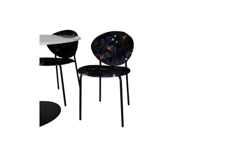 Rund Matgrupp Estelle Svart, Vault - Grön - Utemöbler - Utegrupp - Matgrupper utomhus