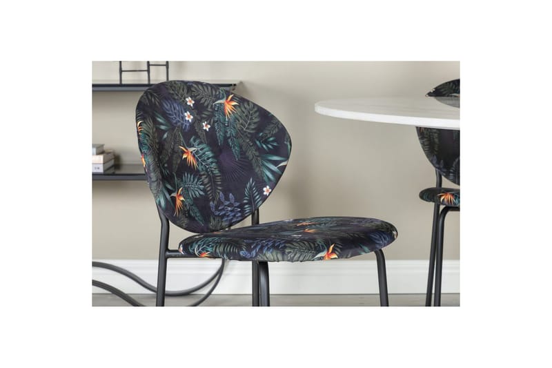 Rund Matgrupp Estelle Svart, Vault - Grön - Utemöbler - Utegrupp - Matgrupper utomhus