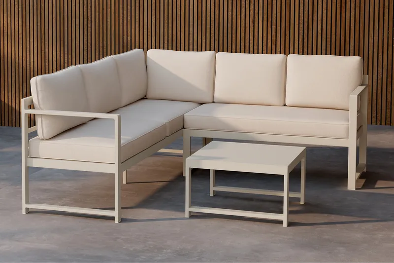 Salvador Soffgrupp Utomhus 4-sits - Svart - Utemöbler - Utegrupp - Loungegrupp